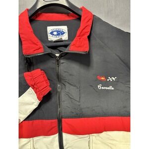 Starbus Vintage 90s Corvette Sting Ray Windbreaker Jacket Men's XL Colorblock